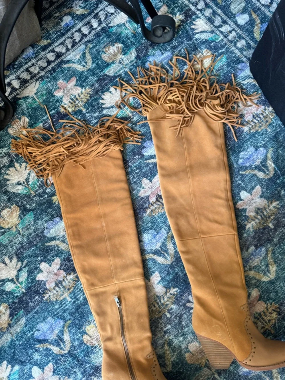 Spell Fringe Over-the-Knee Women's Boots - Tan - Picture 3 of 11